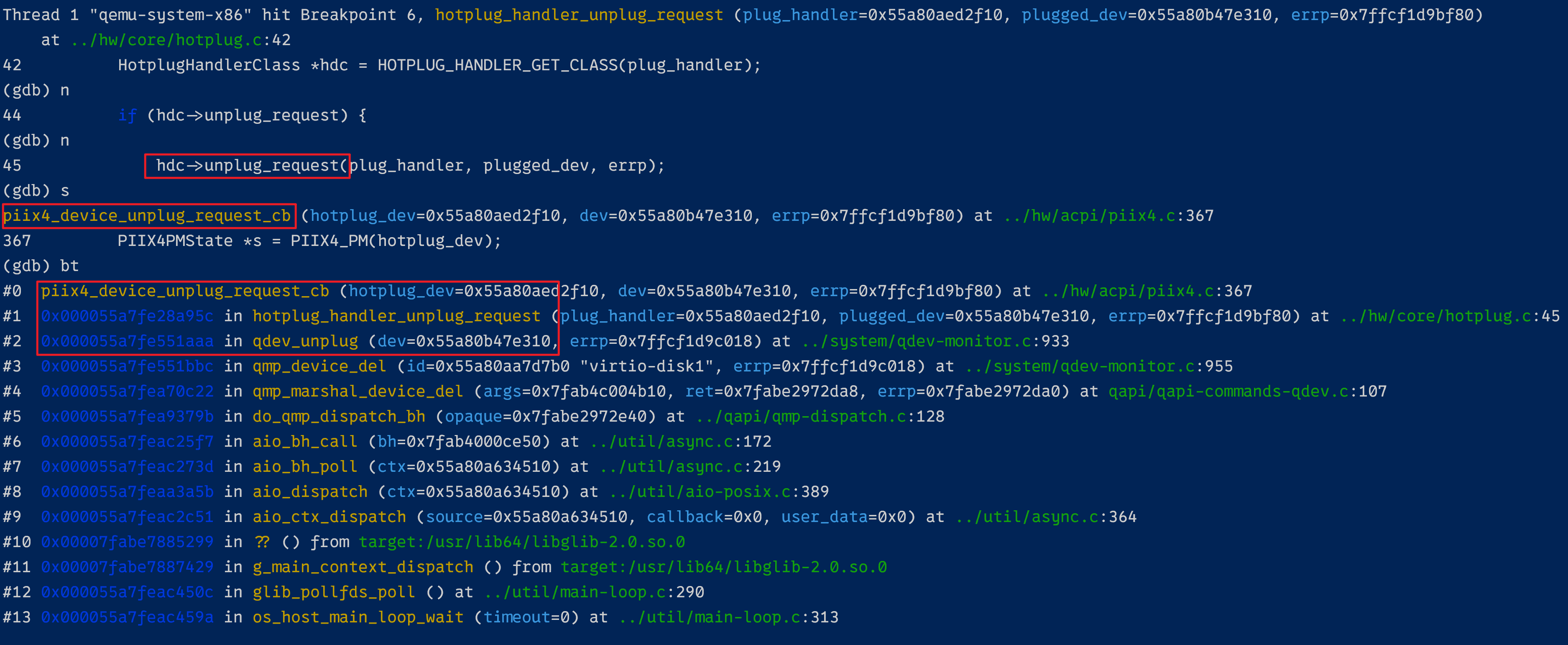 QEMU 虚机热拔磁盘设备流程浅析