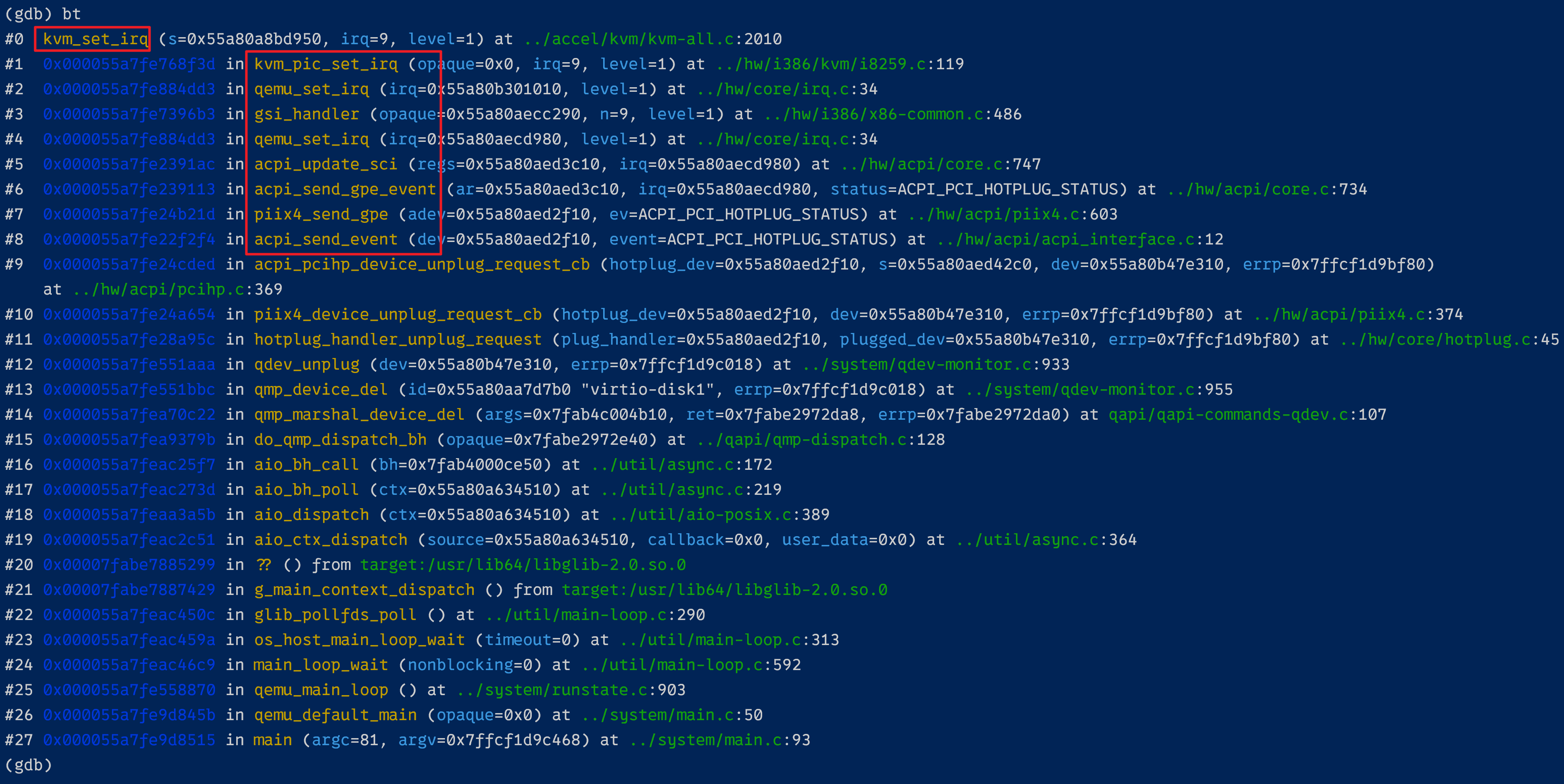 QEMU 虚机热拔磁盘设备流程浅析