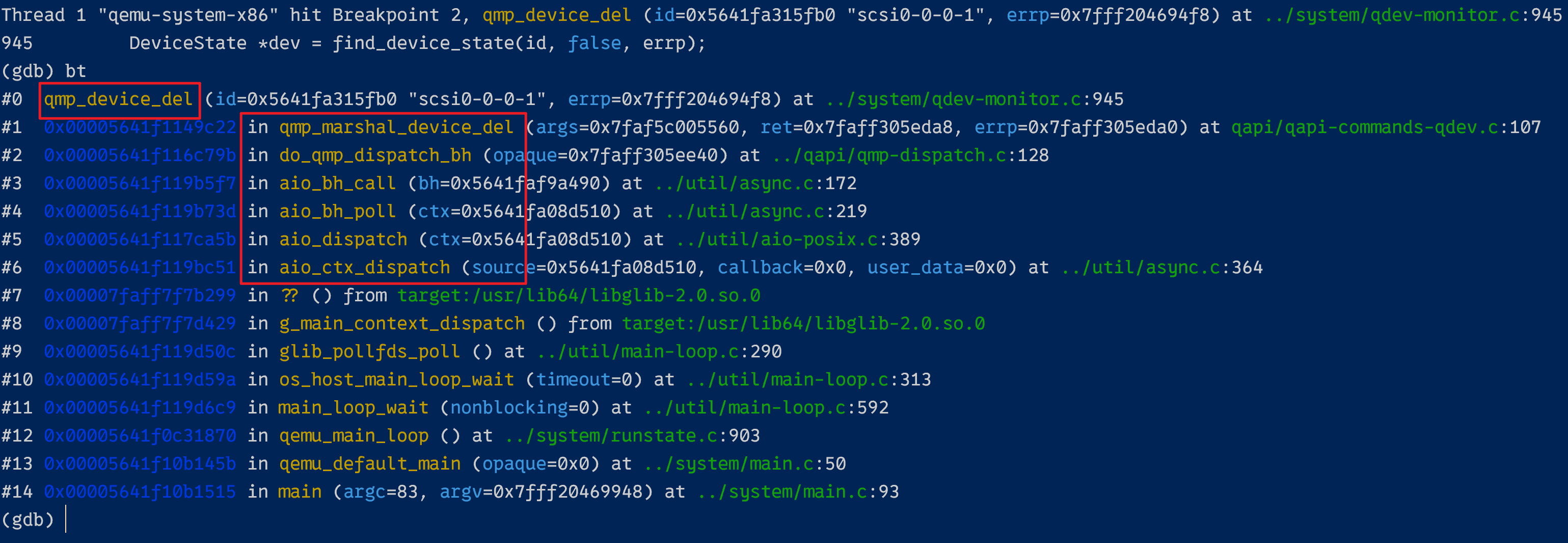 QEMU 虚机热拔磁盘设备流程浅析