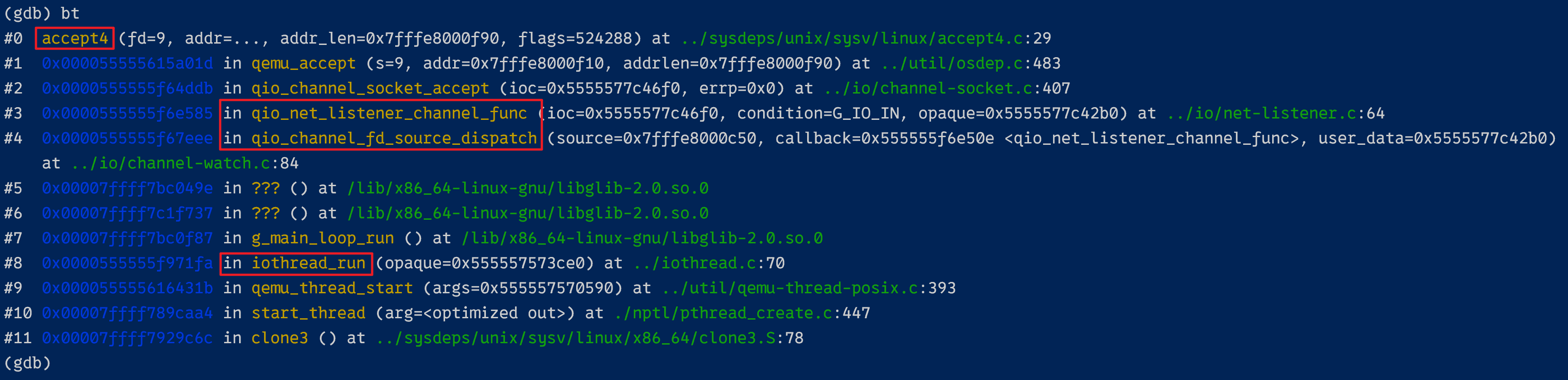 QEMU qmp 命令卡住问题分析与修复