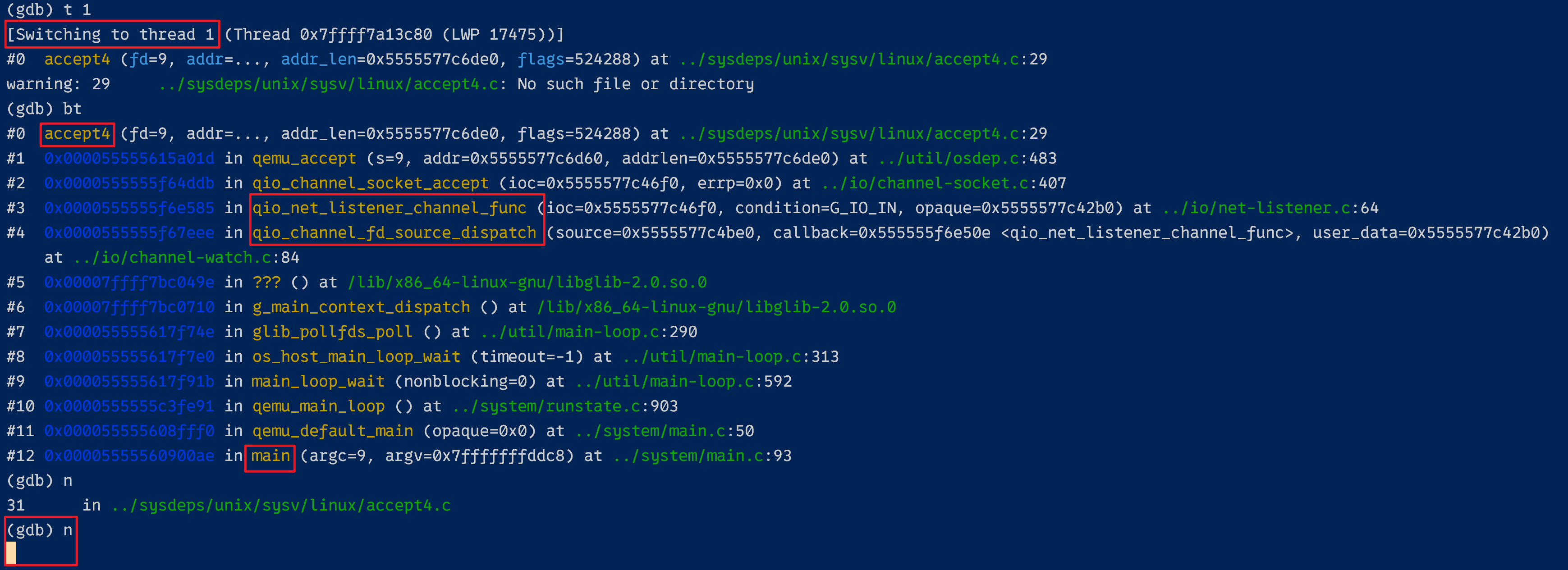 QEMU qmp 命令卡住问题分析与修复